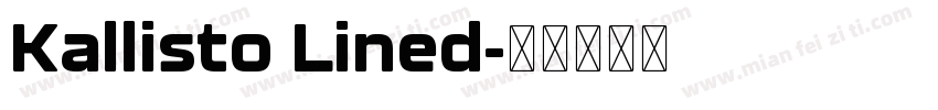 Kallisto Lined字体转换